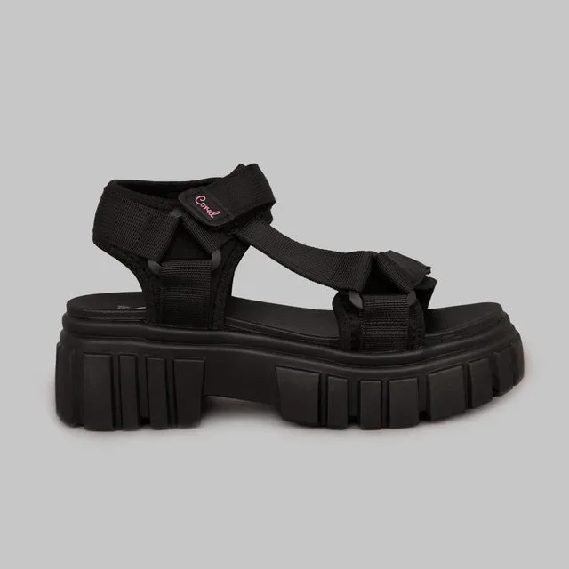Sandalias Coral  Percy 3 Black para dama