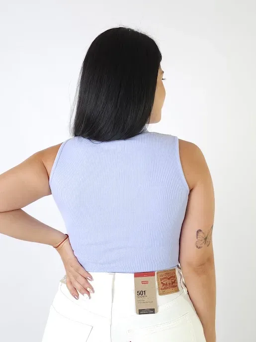 Blusa para dama color celeste