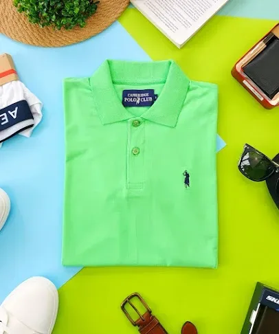 Camiseta Cambridge Polo Club para caballero color verde lima PC-02537