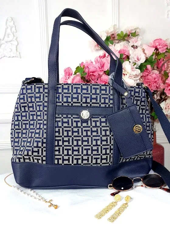 Bolso de hombro Tommy Hilfiger para dama color azul oscuro