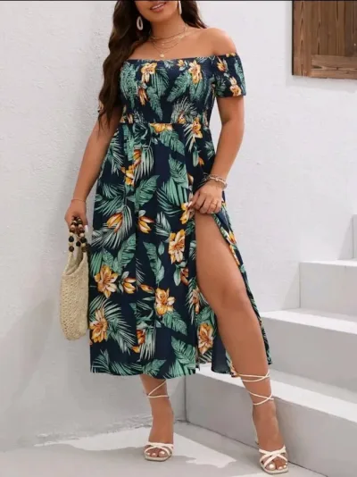 Vestido con estampado floral
