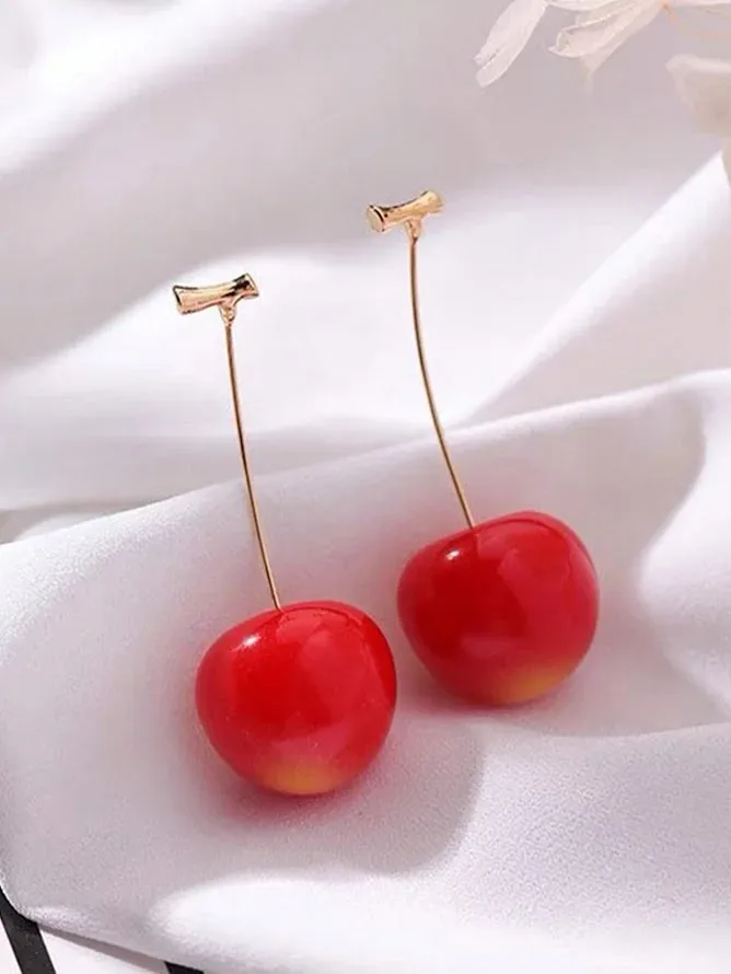 Aretes cereza - Fantasia Fina