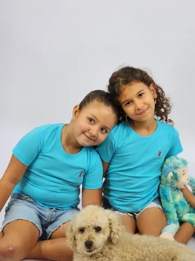 Camiseta para niña Cambrige Polo Club celeste