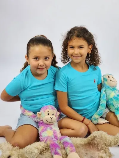 Camiseta para niña Cambrige Polo Club celeste