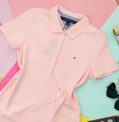Camiseta Tommy Hilfiger para dama color coral