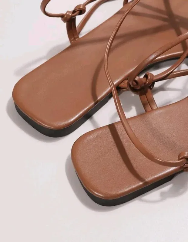 Sandalias para dama color marrón