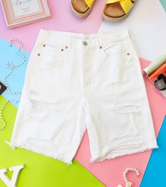 Short American Eagle para dama color blanco