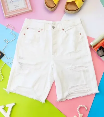 Short American Eagle para dama color blanco