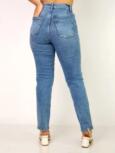 Jeans para dama color mezclilla claro
