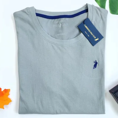 Camiseta Cambridge Polo Club para caballero color azul gris.