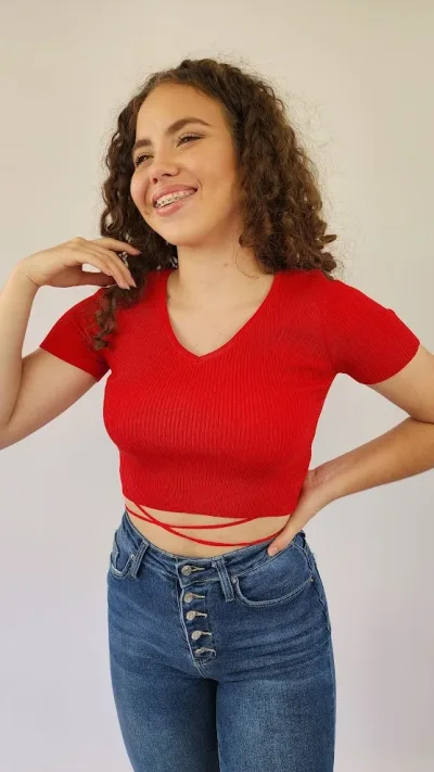 Blusa para dama color rojo