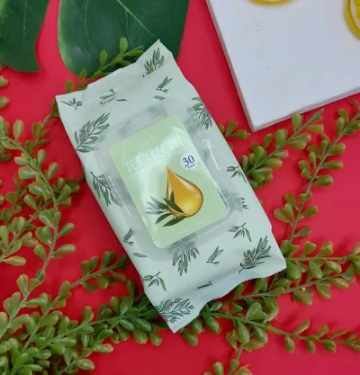 Toallitas limpiadoras desmaquillantes aceite de tea Célavi