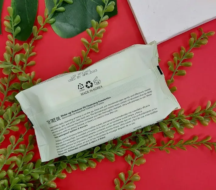 Toallitas limpiadoras desmaquillantes aceite de tea Célavi