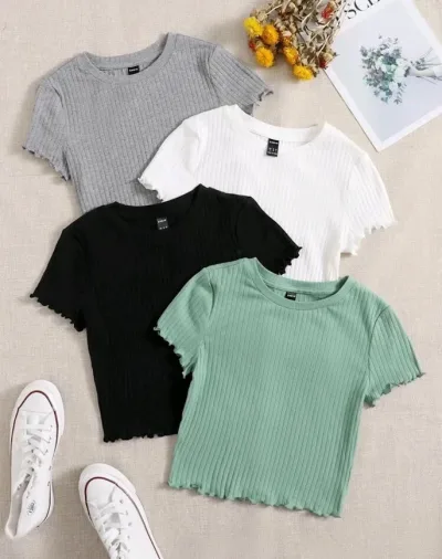 Set de camisetas para dama multicolor
