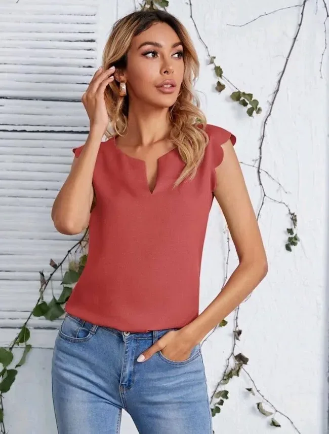 Blusa para dama color coral