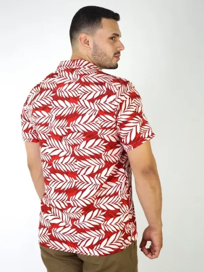Camisa para caballero diseño floral multicolor
