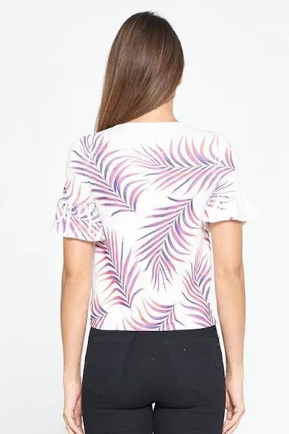 Blusa para dama con estampado floral