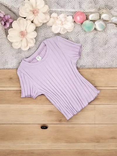 Blusa para niña color lila