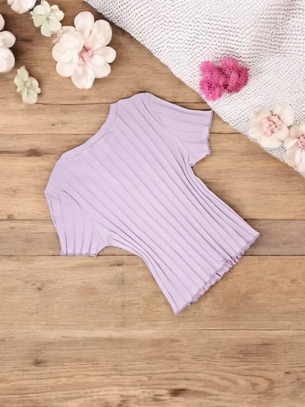 Blusa para niña color lila