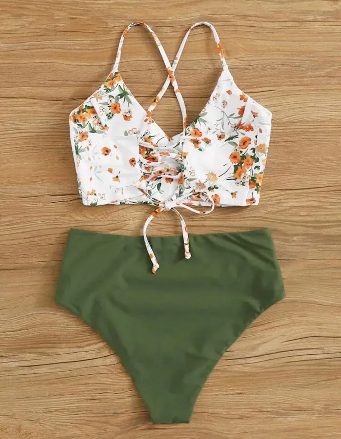 Vestido de baño para dama multicolor