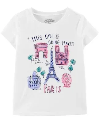 Blusa OshKosh para niña color blanco