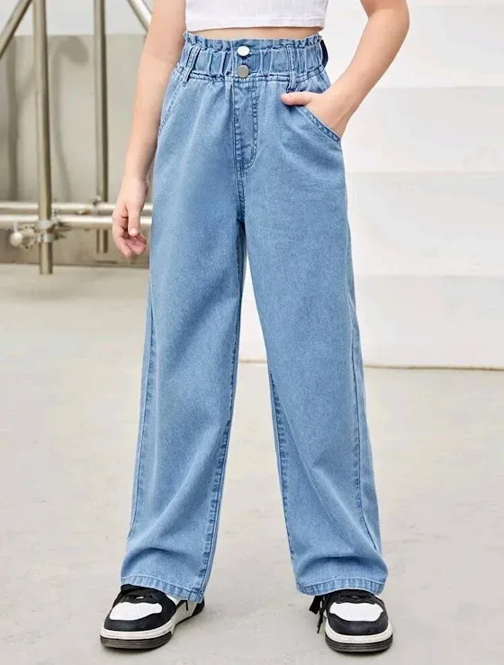 Jeans para niña azul