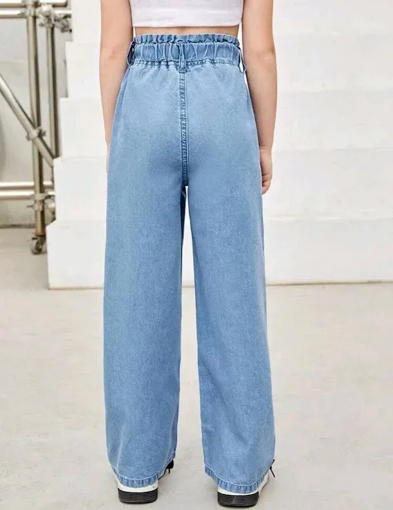 Jeans para niña azul
