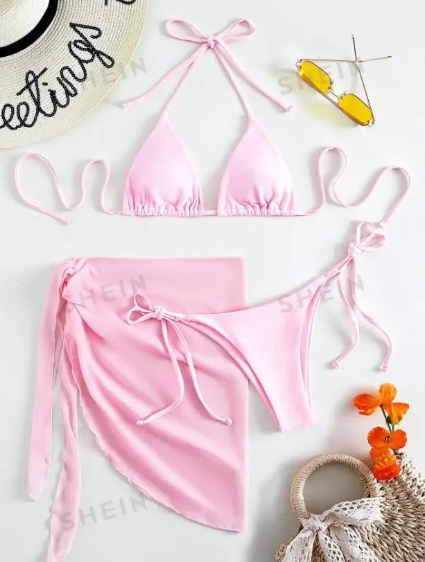 Vestido de baño para dama color rosado