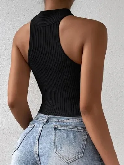 Crop top para Dama color Negro.