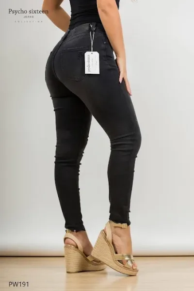 Jeans Psycho Sixteen para dama #PW191 color gris