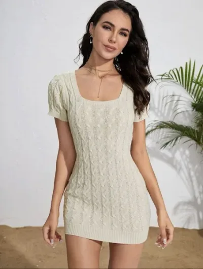 Vestido para dama color beige claro