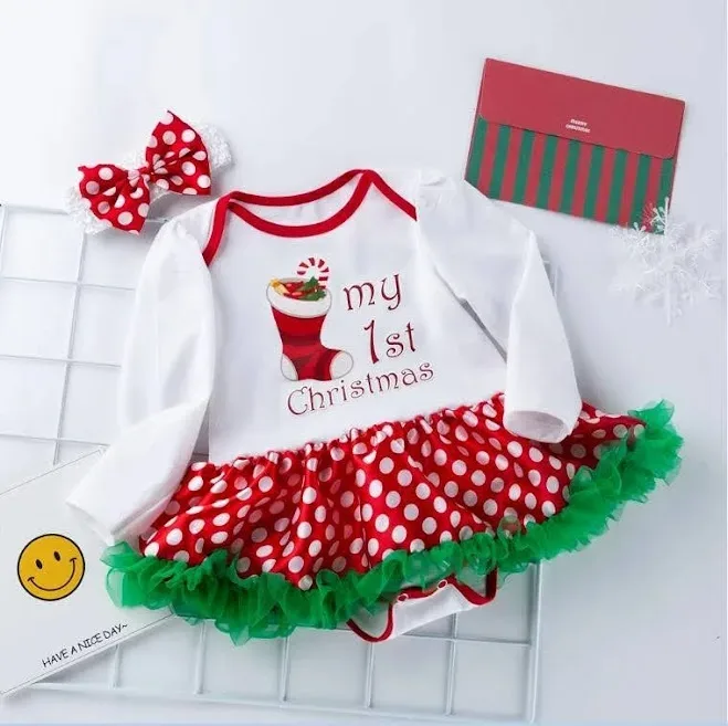 Vestido para niña navideño