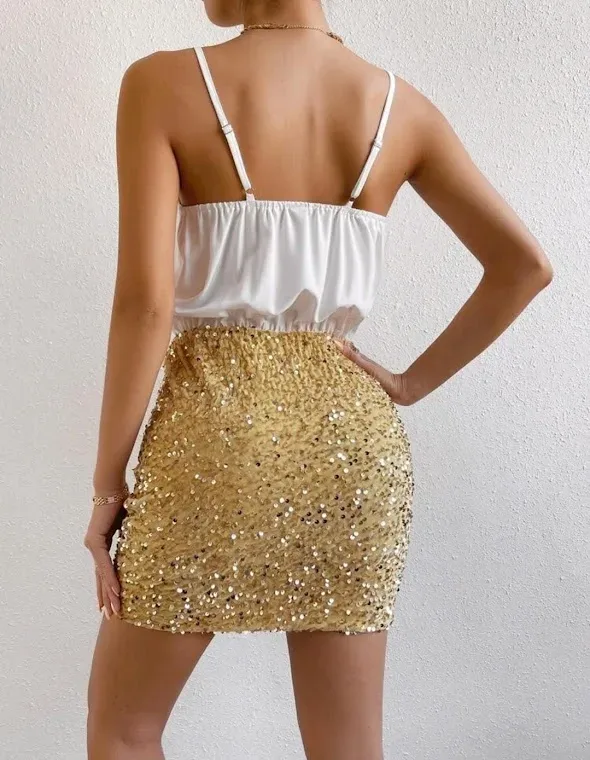 Vestido para dama con lentajuelas