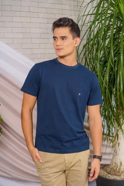 Camiseta American Eagle para caballero color azul