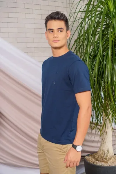 Camiseta American Eagle para caballero color azul