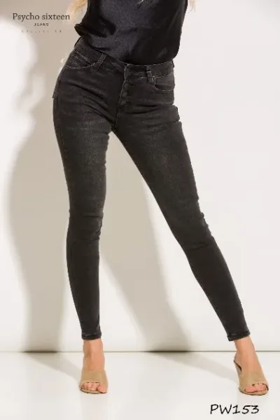 Jeans para dama Psycho Sixteen PW 153  color gris