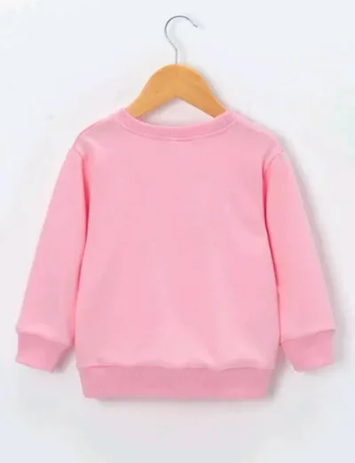 Abrigo para niña color rosa estampado de arcoíris