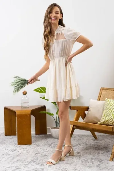 Vestido para dama color beige