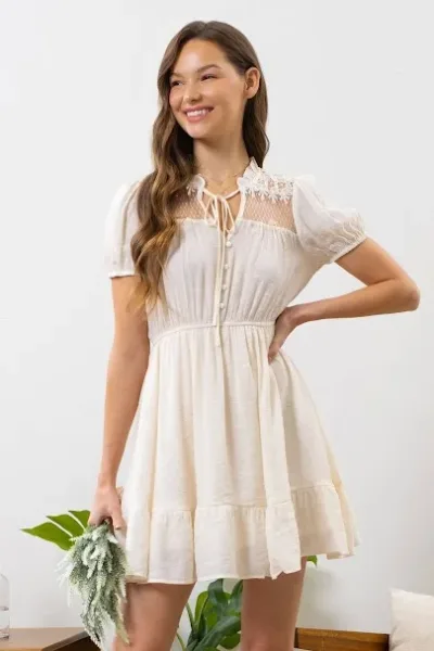 Vestido para dama color beige