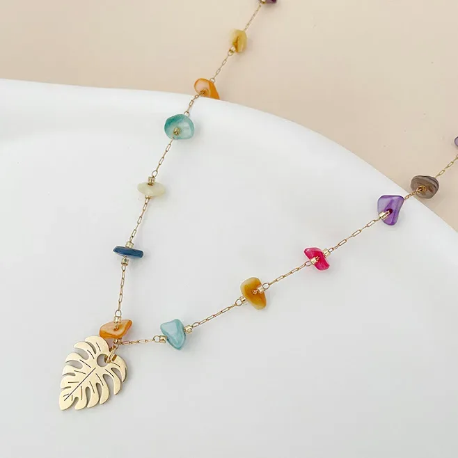 Collar para dama de acero de titanio