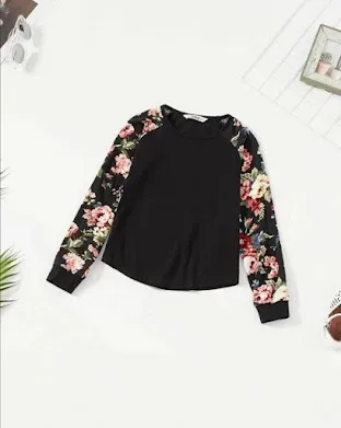Blusa para niña color negra