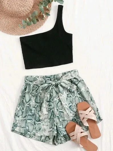 Conjunto para dama diseño animal print