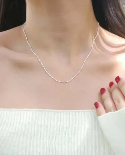 Collar plata 925 para dama color plateado #4
