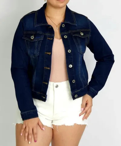 Jacket Cmbridge Polo Club para dama color mezclilla