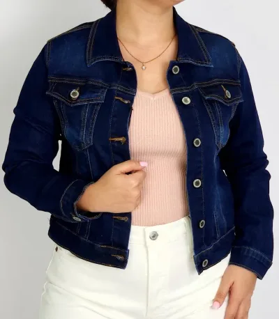 Jacket Cmbridge Polo Club para dama color mezclilla