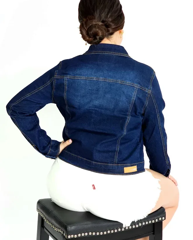 Jacket Cmbridge Polo Club para dama color mezclilla