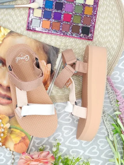 Sandalias coral para dama Cliff  3 Blush