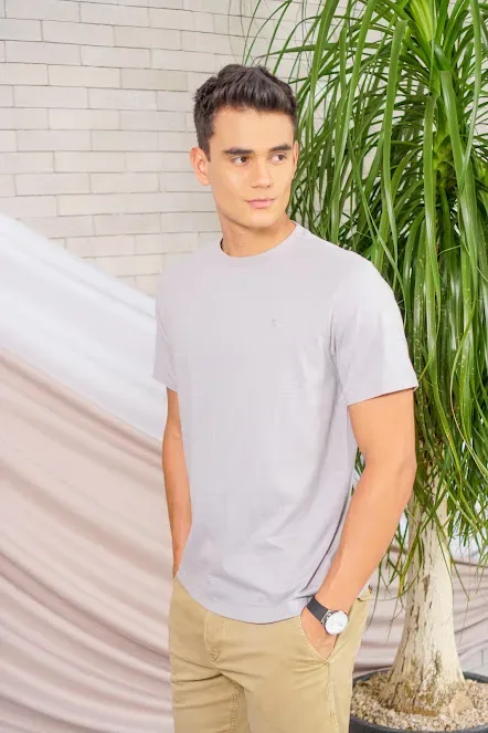 Camiseta American Eagle para caballero color gris