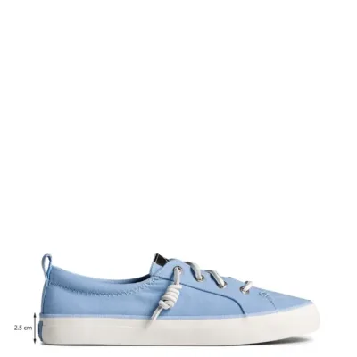 Tenis Sperry para dama CREST VIBE SHIMM BLU color celeste
