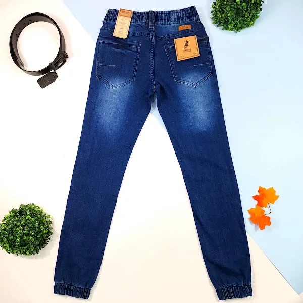 Joggers Cambridge Polo Club para Caballero color Mezclilla.